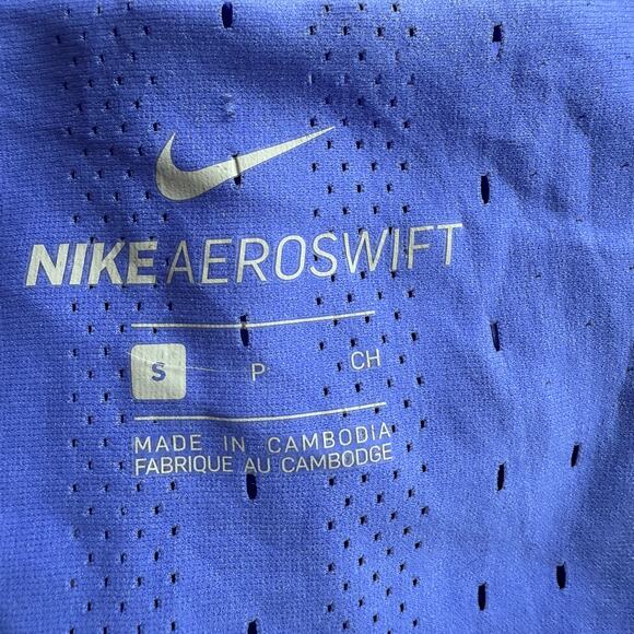 Nike AeroSwift Men’s Running Tank Top Blue Size Small Lightweight Race Singlet - Picture 3 of 14